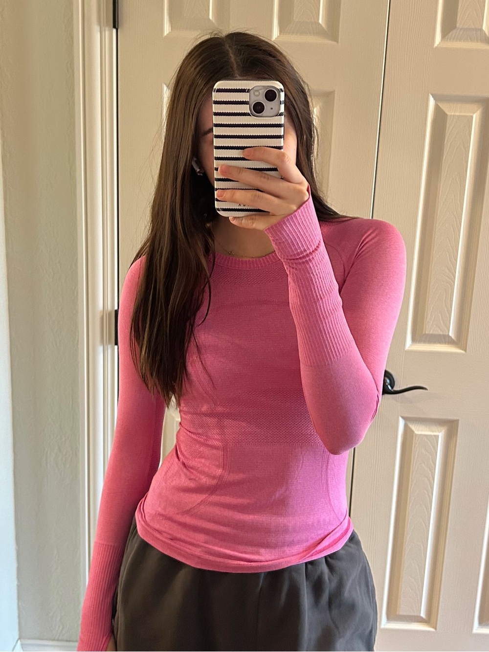 Lululemon Pink Swiftly Tech Long Sleeve